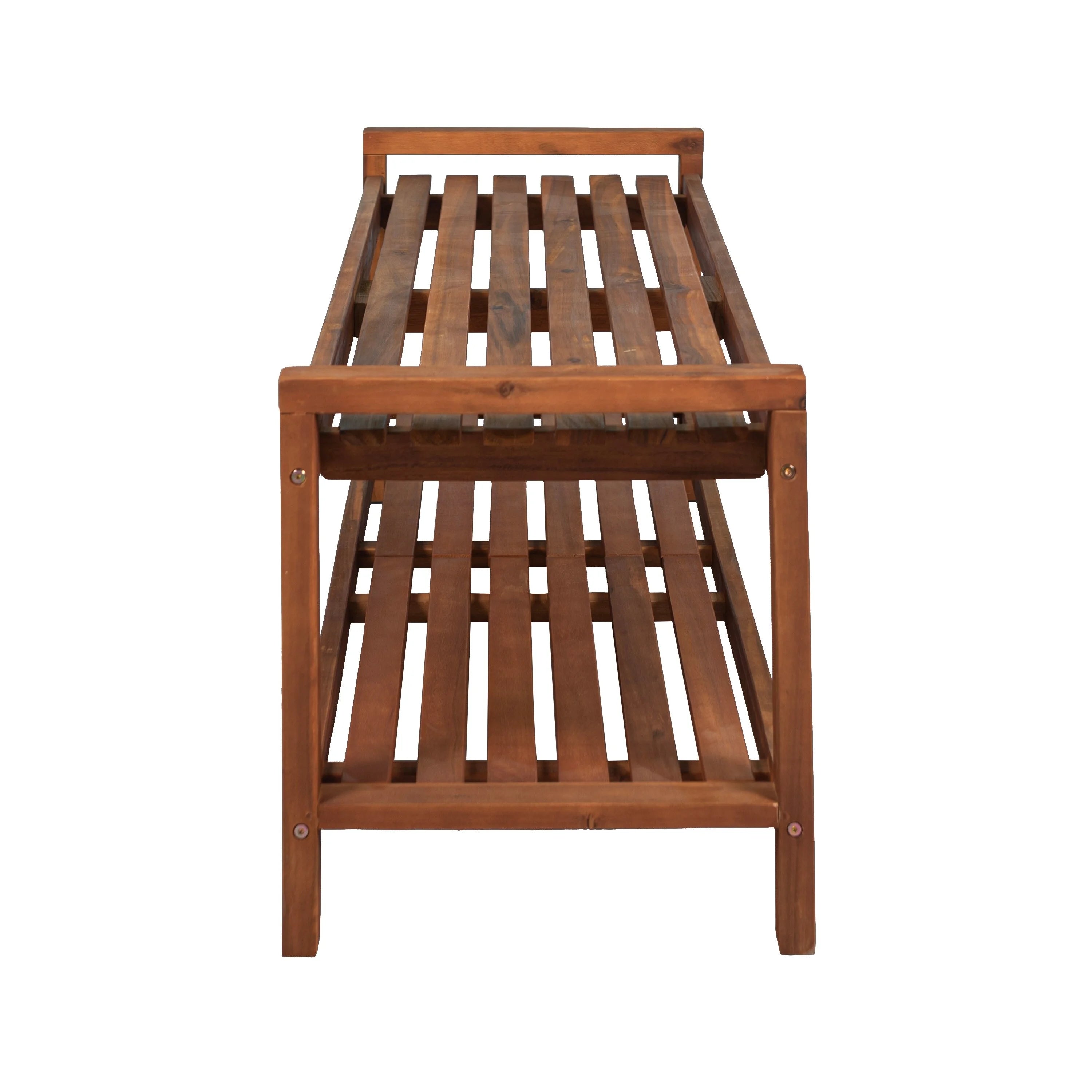 Teak Acacia Wood 3-Seat Outdoor Bench R95469