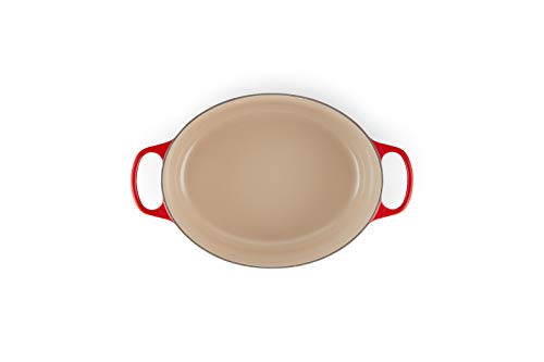 8 qt Enameled Cast Iron Oval Dutch Oven J2635