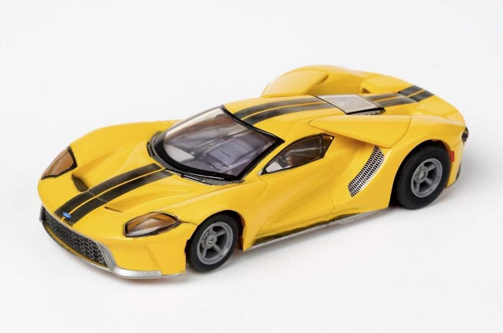 Triple Yellow HO Slot Racing Cars U649