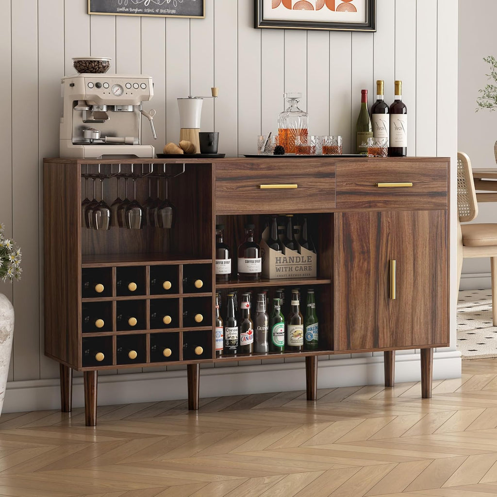 52" Rustic Wine Bar Cabinet N532
