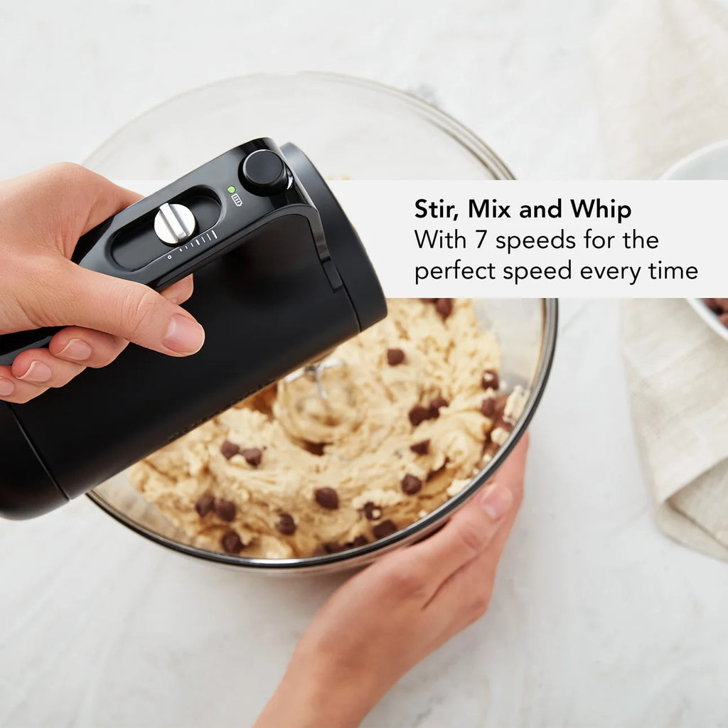 Black Matte Cordless Hand Mixer S524