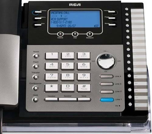 4-Line Expandable System Speakerphone with Call Waiting Caller ID Intercom R638099