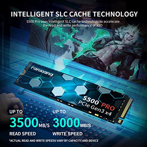 1TB NVMe M.2 PCIe Gen3x4 2280 Internal Solid State Drive S398