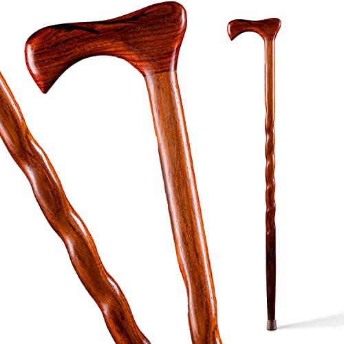 Twisted Oak Wood Walking Cane, 37" Q5794