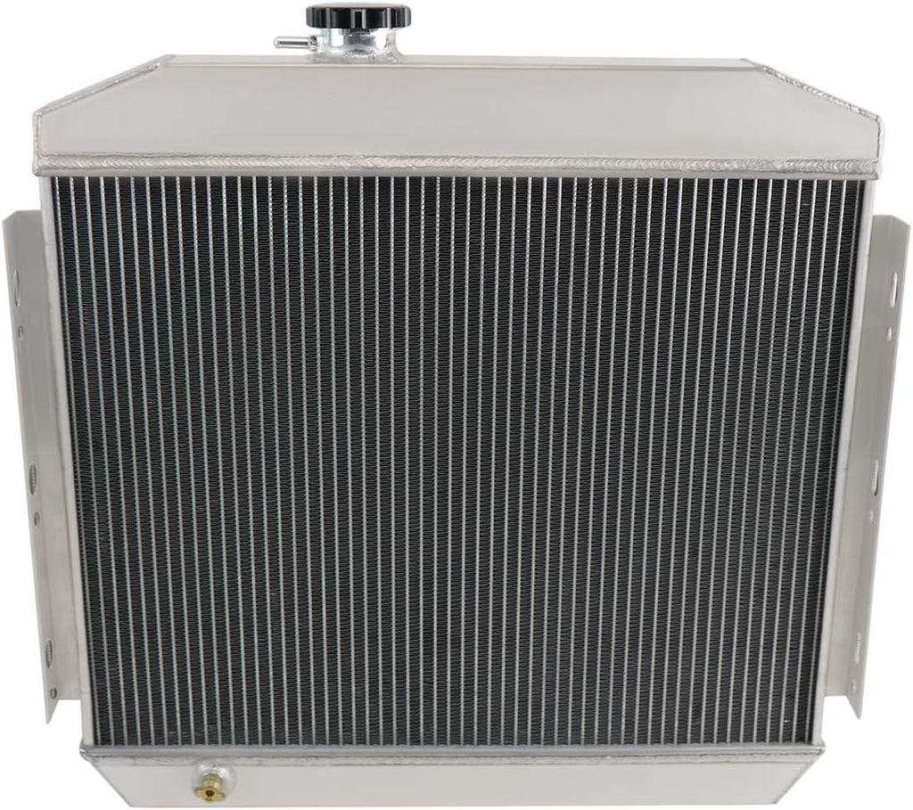 4 Row All Aluminum Radiator with Fan Shroud and Thermostat Relay Kit M4360