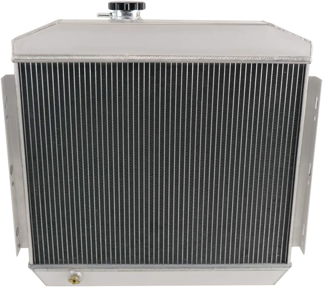 4 Row All Aluminum Radiator with Fan Shroud and Thermostat Relay Kit M4360