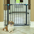 29 Inches Tall Walk-Through Steel Pet Gate, Graphite P312228