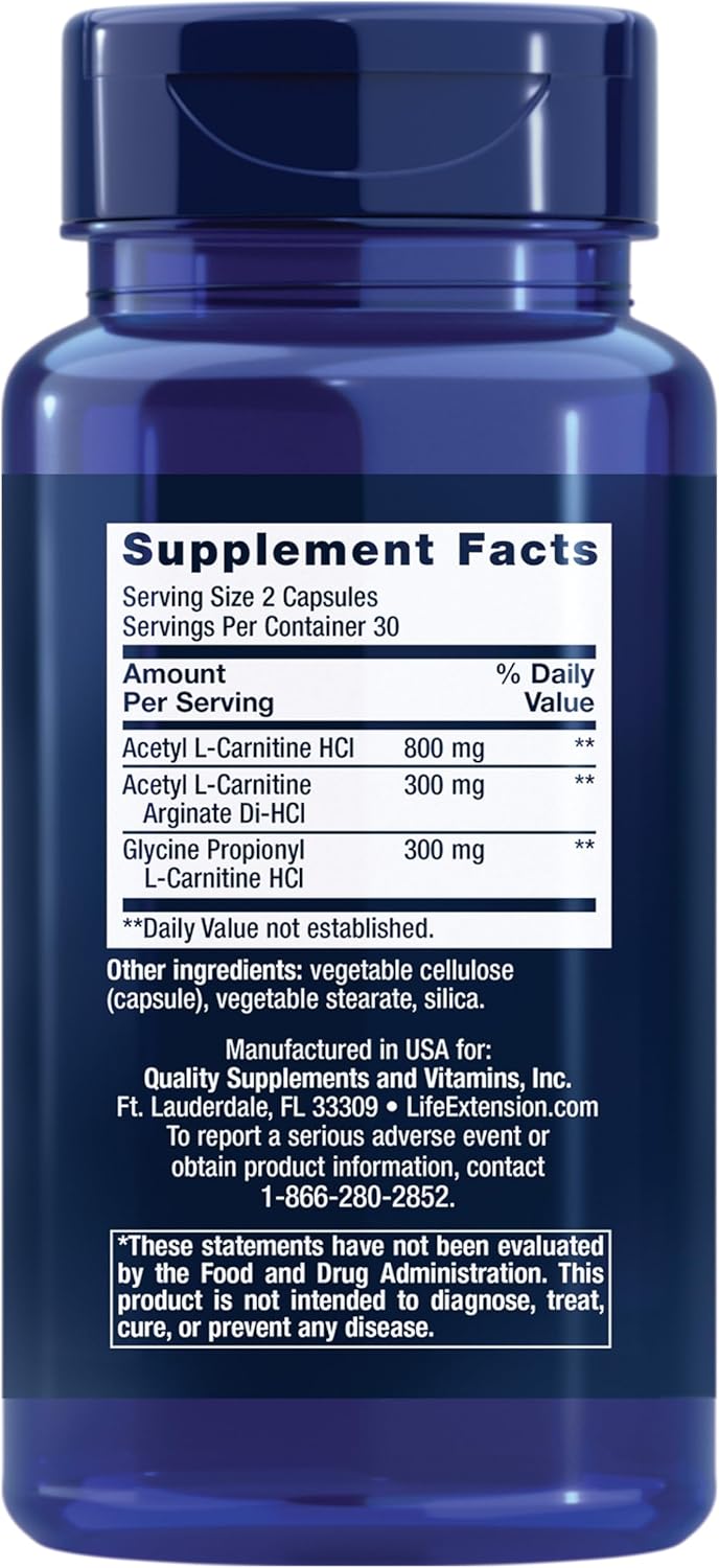L-Carnitine Supplement 60 Capsules W324005