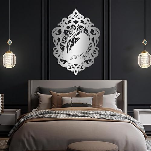 Gold Metal Crow Wall Art 13x19 in S8190