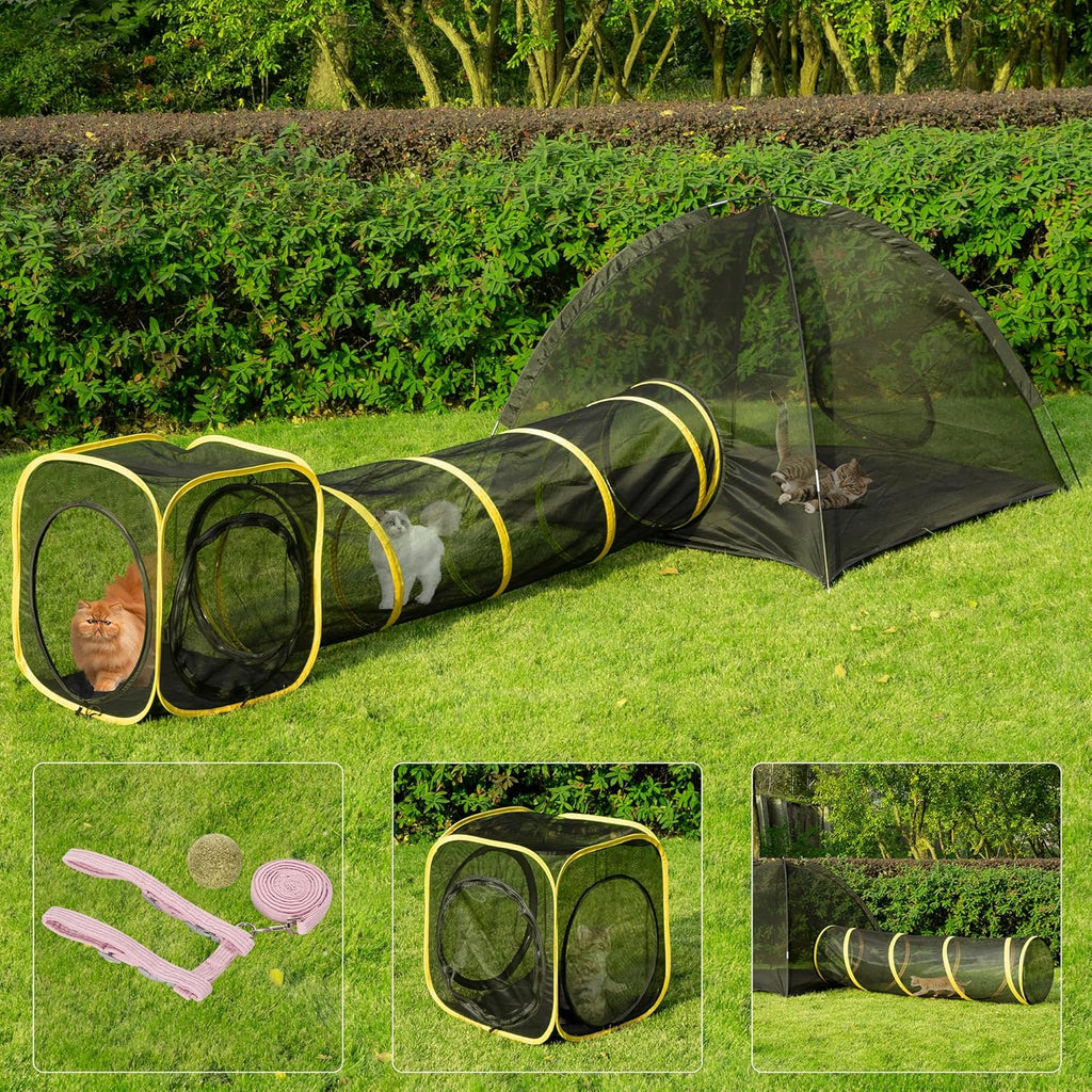 Outdoor Cat Enclosures Portable Catio with Cat Tent C3788
