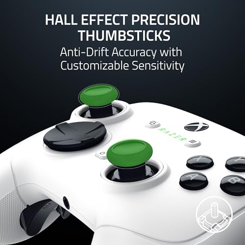White Wireless Gaming Controller with 6 Remappable Buttons I32140