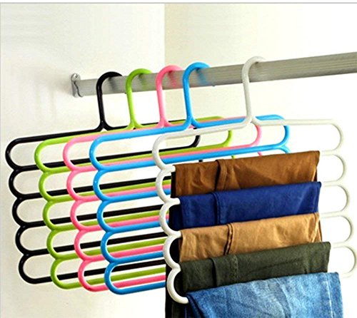 5-in-1 Plastic Hanger Clothes Organiser (Pack of 3) L817519