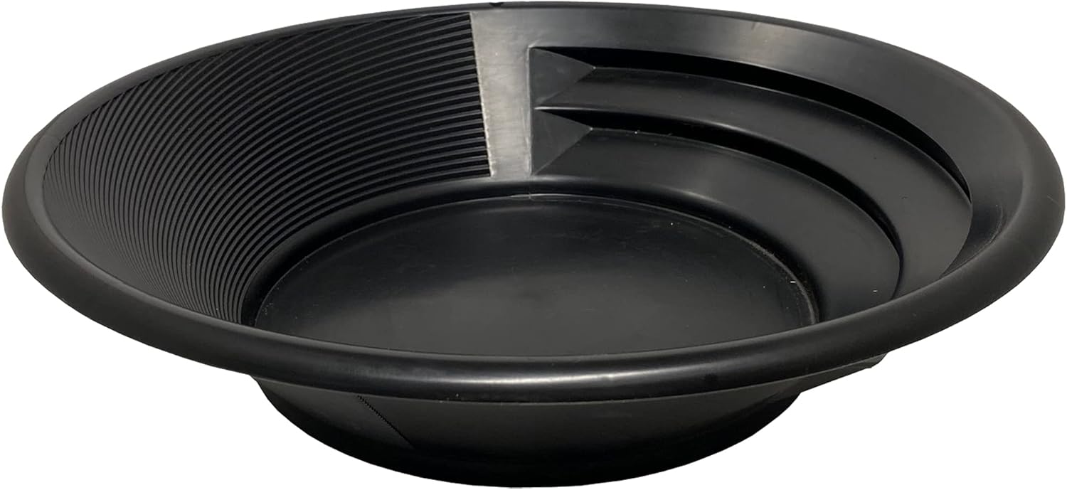 Compact Gold Panning Kit with 2 Classifier Sifting Pans (Black) F324793