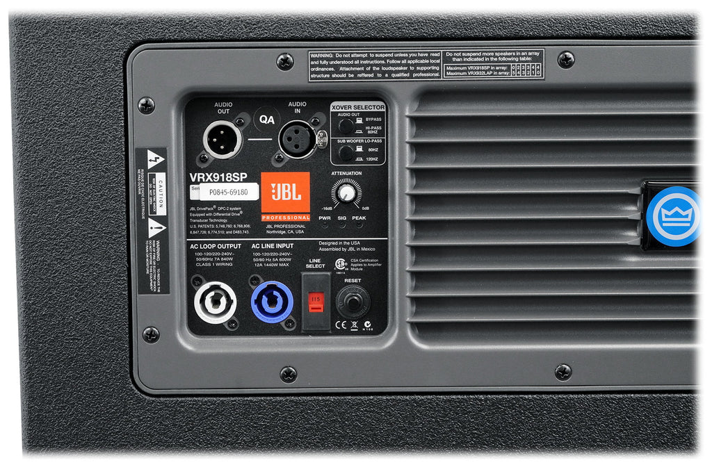 Powered Active 18" 1500w Subwoofer with DSP C438859