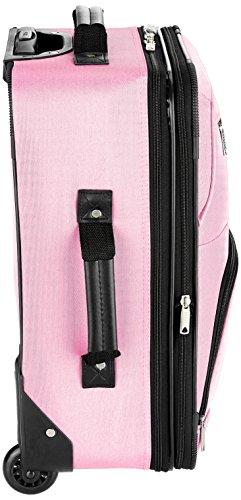 Pink Expandable 2-Piece Softside Upright Luggage Set E63528
