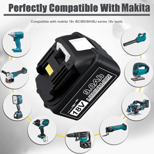 2 Packs 6000mAh 18V Battery with LED Indicator U95212
