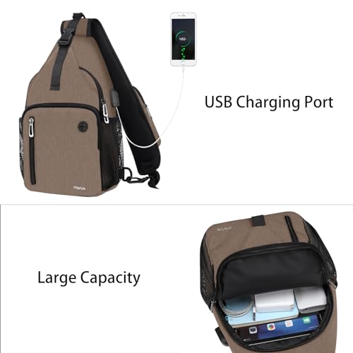Sling Backpack Bag with USB Charging Port I865