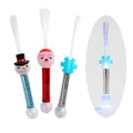 Christmas Fiber Optic Wands Light Up LED Holiday Toy 3 Pack Q844