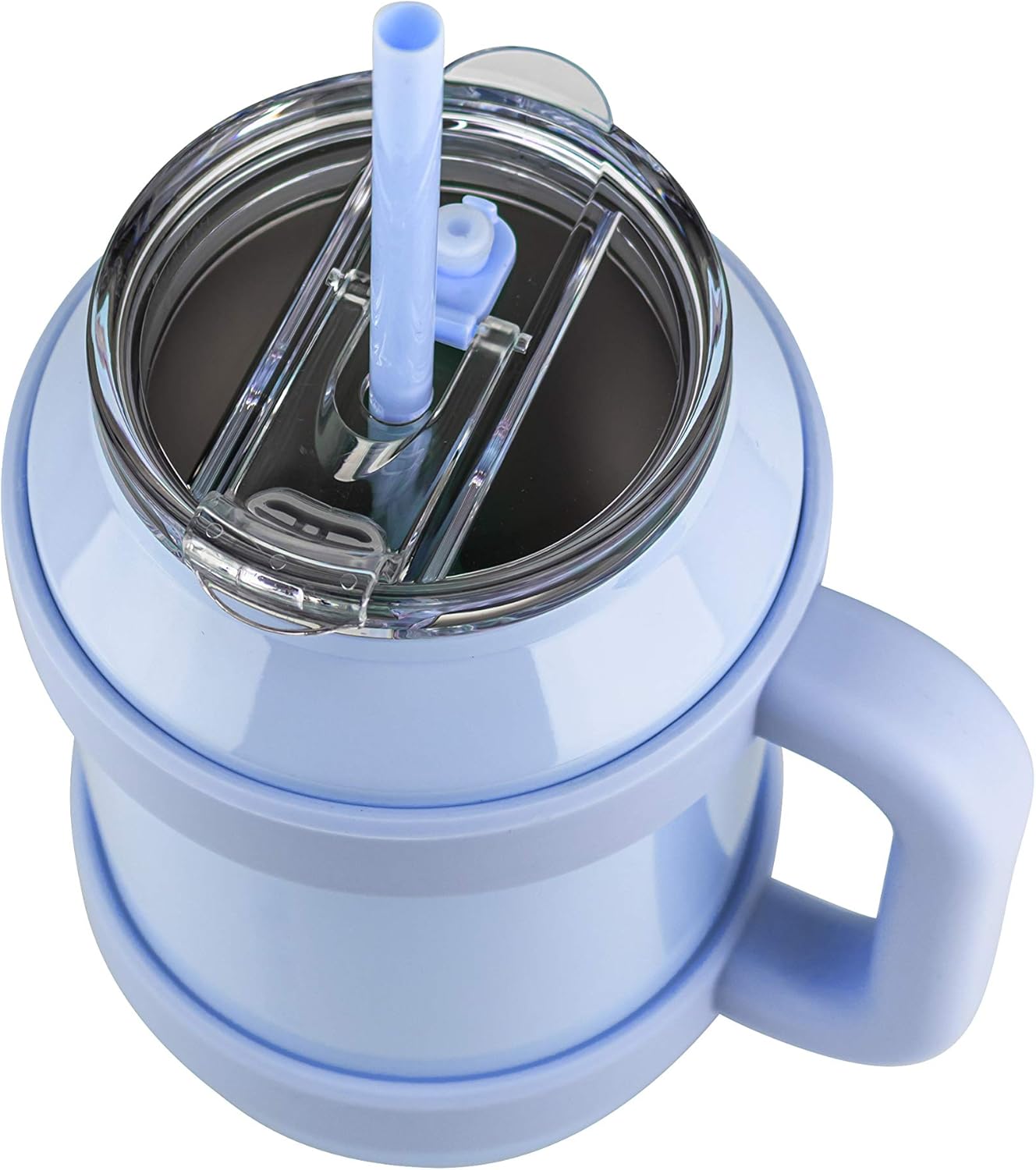 50 oz Stainless Steel Mug Tumbler with Handle and Straw A6381
