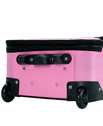 Pink Expandable 2-Piece Softside Upright Luggage Set E63528