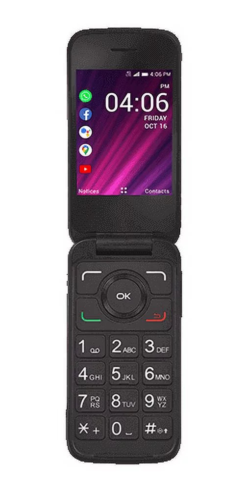 Black Prepaid Flip Phone E89624