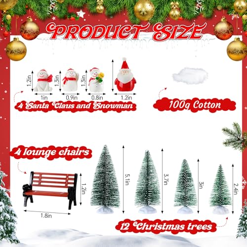 29 Pcs Ceramic Christmas Village Set with LED Houses K44952