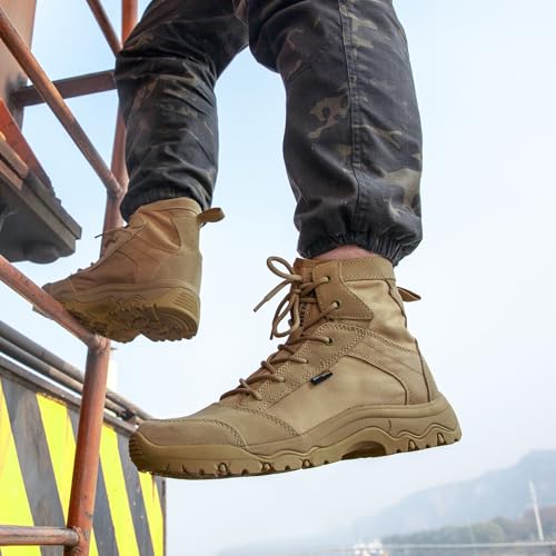 Men's Tactical Hiking Combat Work Boots 6 Inches X76792