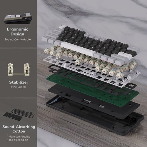 60% Wireless Mechanical Gaming Keyboard with Hot Swappable RGB Y45935