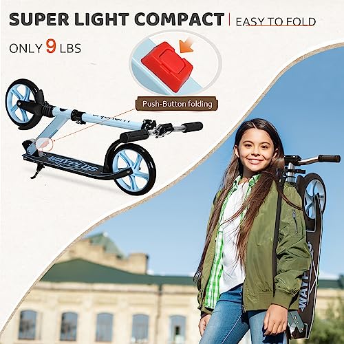 Kick Scooter, Foldable, Lightweight, 8IN Wheels, Max Load 240 LBS O840