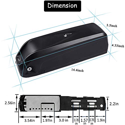 48v 52v 36v 13Ah 17.5Ah 20Ah Ebike Battery L1103