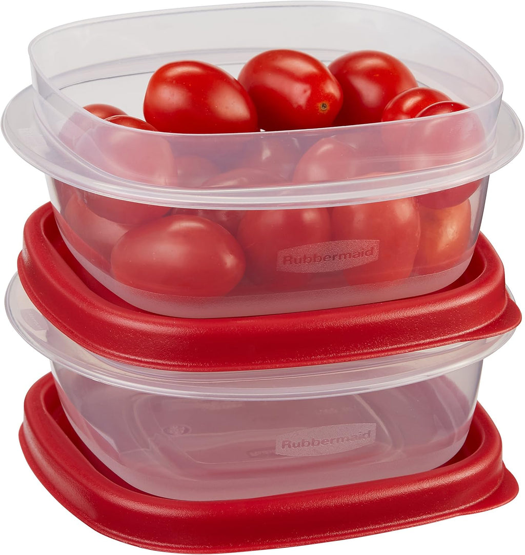 1.25 Cup Racer Red 4-Piece Food Storage Containers J631586