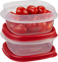 1.25 Cup Racer Red 4-Piece Food Storage Containers J631586