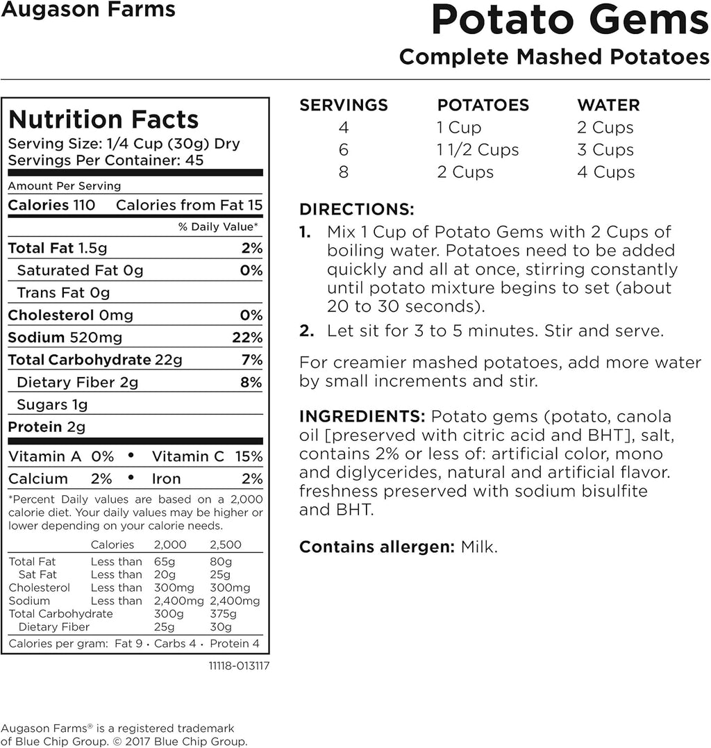3 lbs Mashed Potatoes No. 10 Can E3080