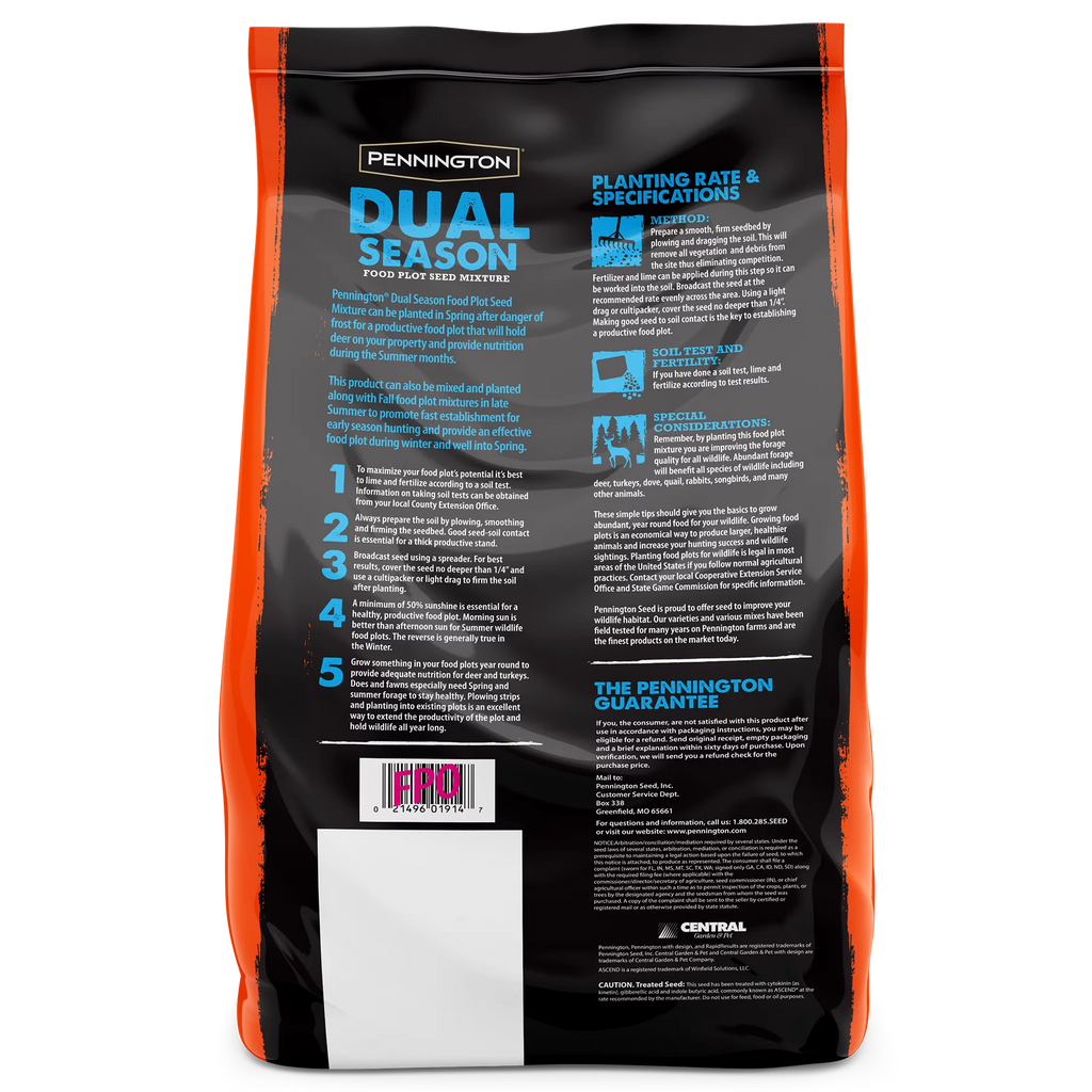 10 lb. Dual Season Food Plot Seed L34217