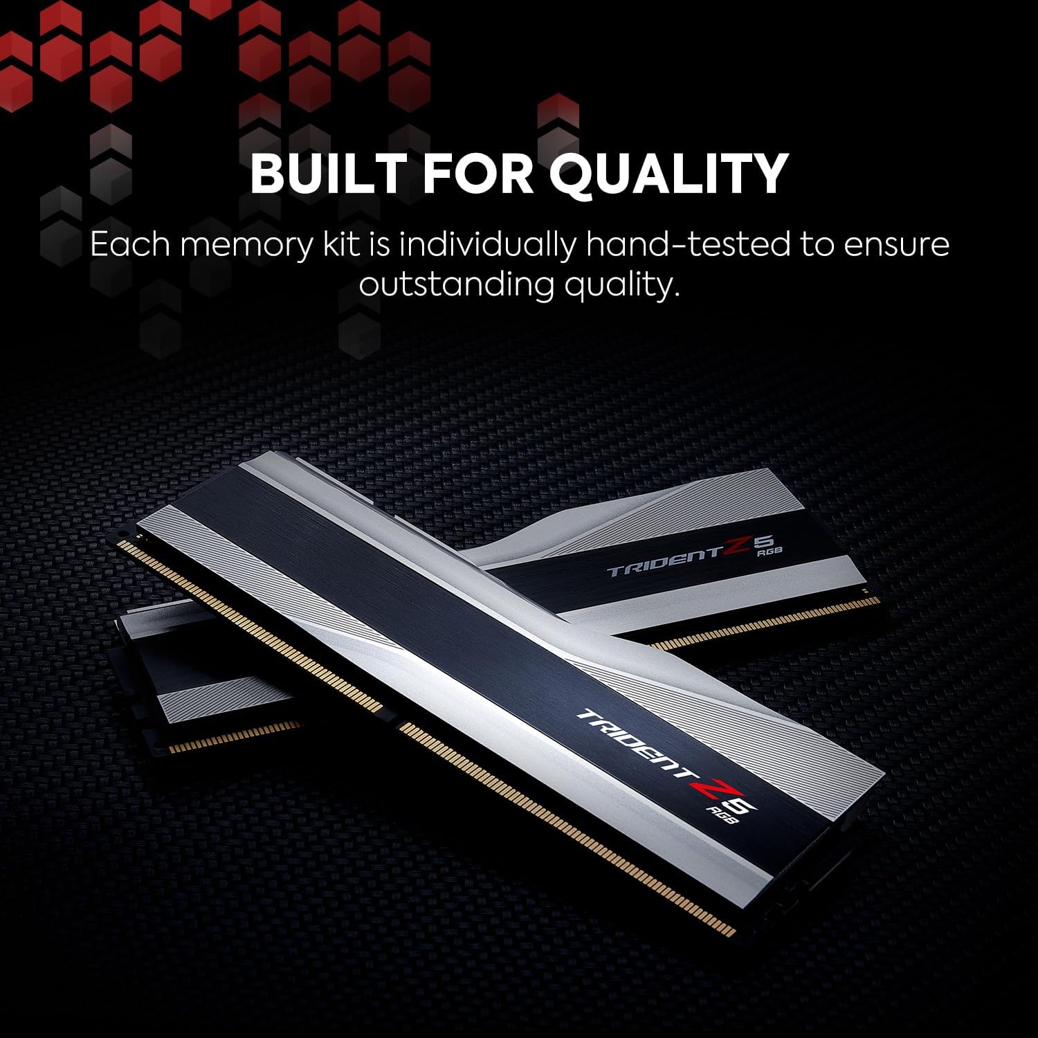 32GB (2x16GB) DDR5 RAM 6000MT/s CL32-38-38-96 Metallic Silver Desktop Computer Memory J570427
