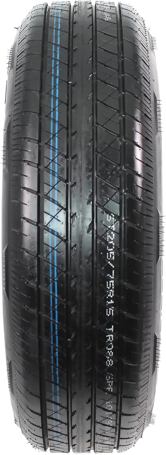 Gray Modular Trailer Tire On Rim ST205/75R15 5 Lug Wheel N9773