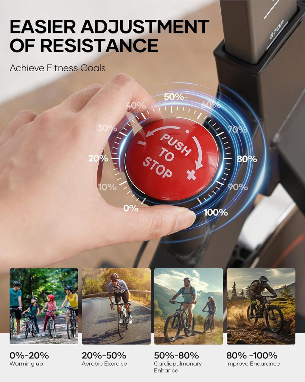 Indoor Cycling Bike with Resistance Seat Cushion LCD Monitor Belt Drive I38549