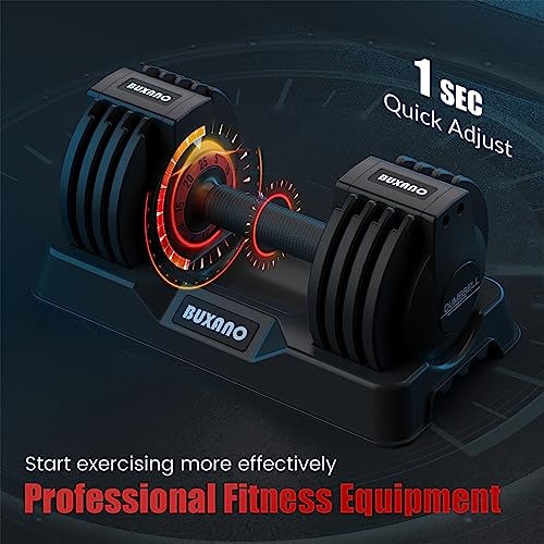 Adjustable Dumbbell 25LB Single Dumbbell Weight with Non-Slip Handle R843054