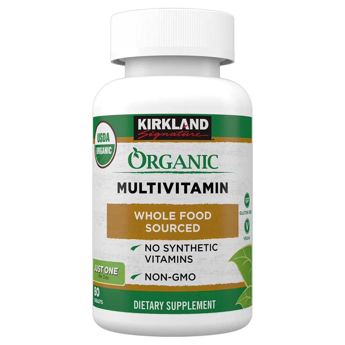 USDA Organic Multivitamin, 80 Coated Tablets S6705