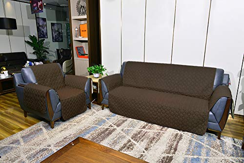 Beige 30 Inch Waterproof Recliner Chair Cover N234