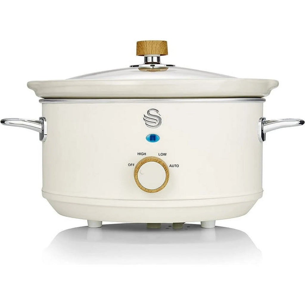 3.7 qt White Slow Cooker B76034