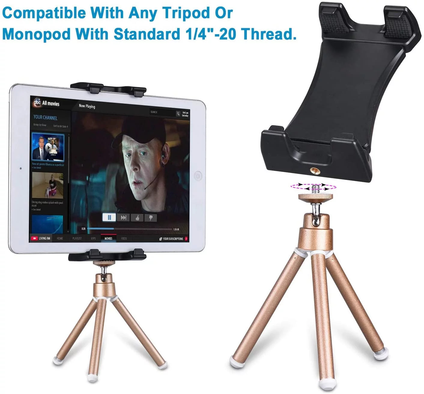 Tablet Holder Mount for Bike Treadmill Exercise Bicycle A662380