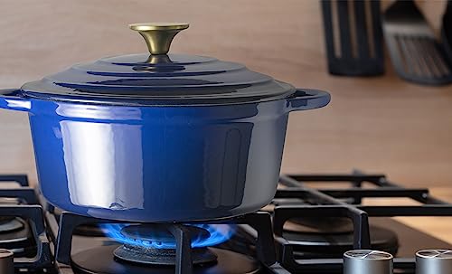 Red Enamel 5qt Cast Iron Dutch Oven I199