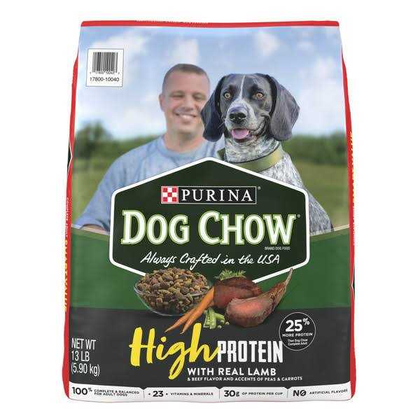 High Protein Dry Dog Food With Real Lamb & Beef Flavor O897911