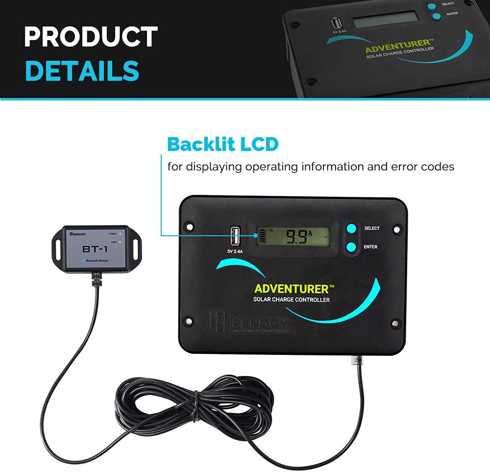 400 Watts 12 Volts Monocrystalline Solar Kit with Charge Controller Y70678