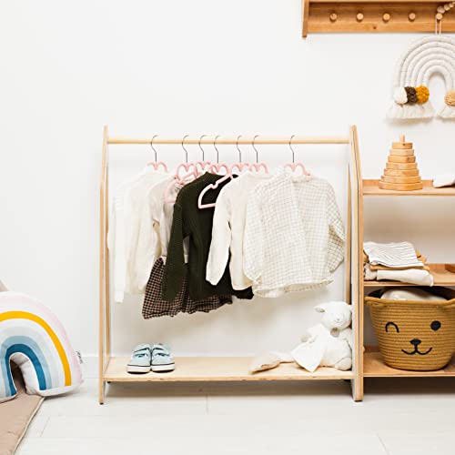 Dark Walnut Wooden Clothing Rack X6834