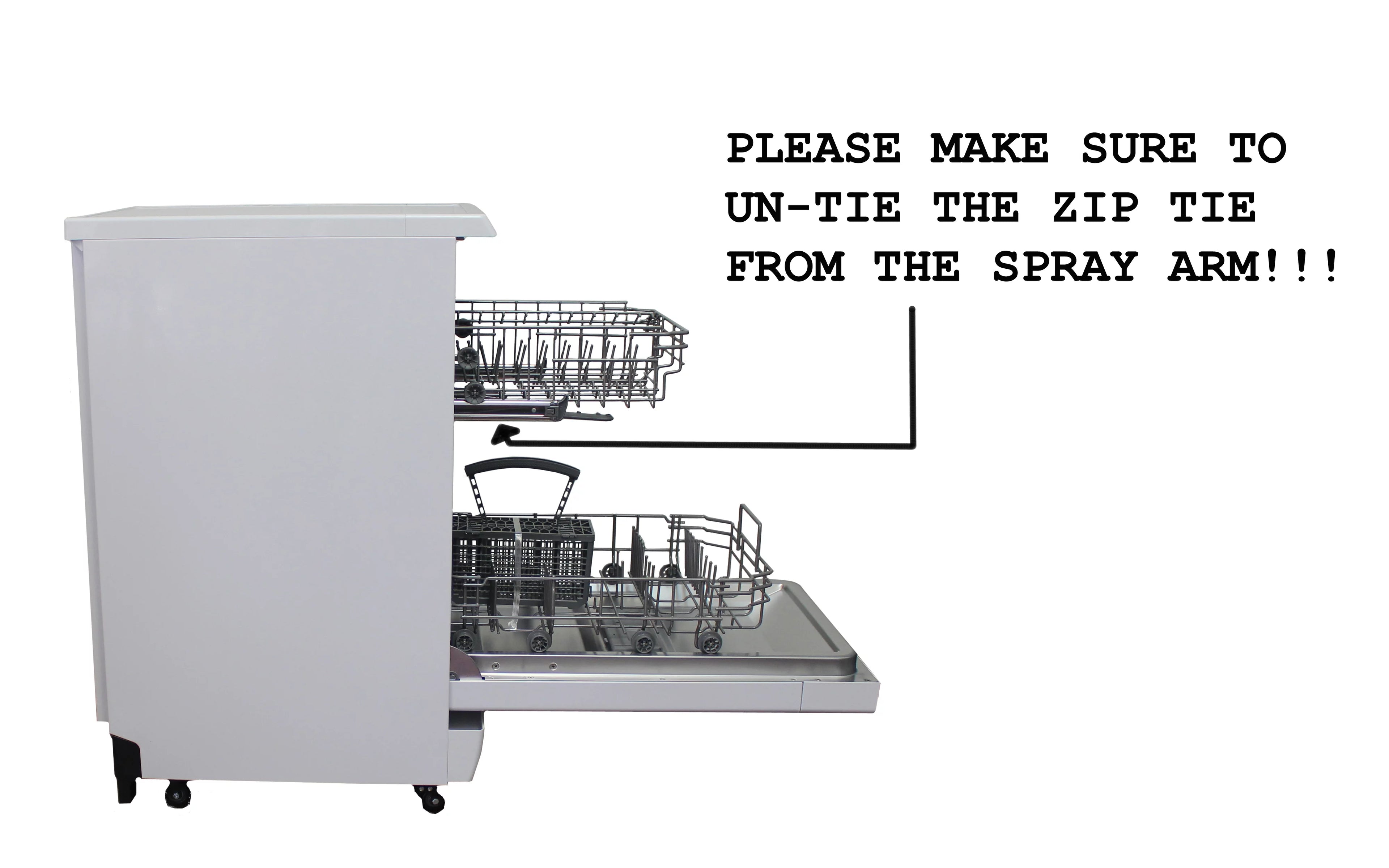 White 18" Portable Dishwasher L597040