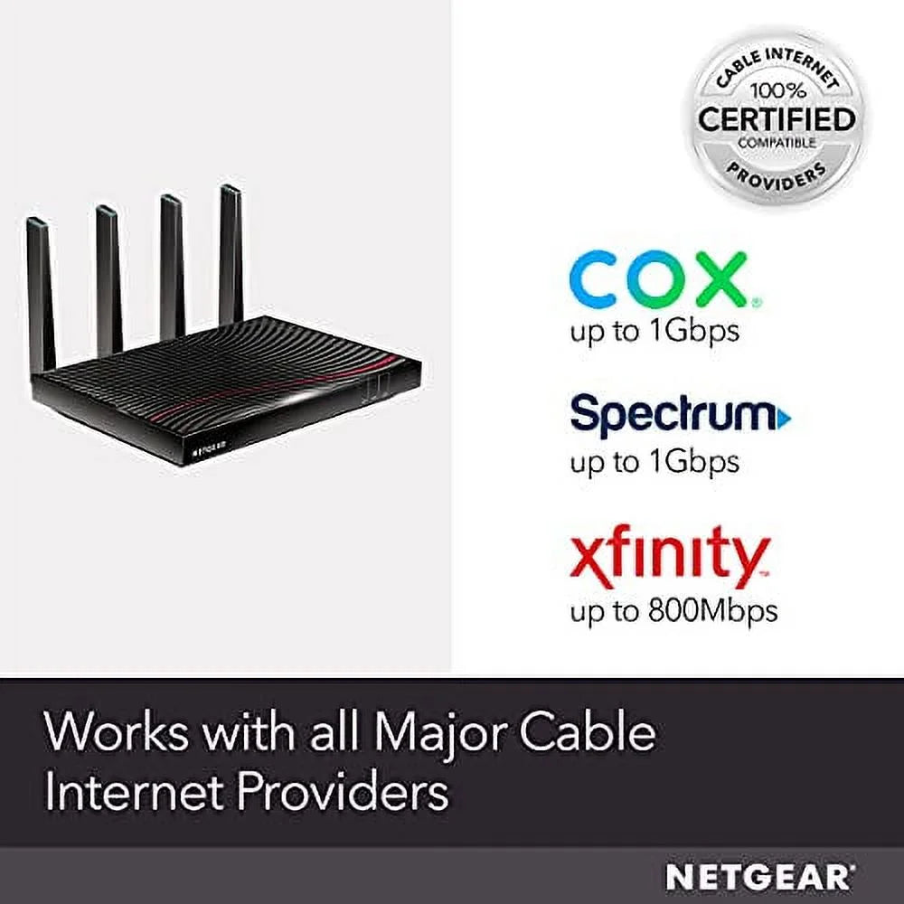 Cable Modem WiFi Router Combo AC3200 DOCSIS 3.1 T66523