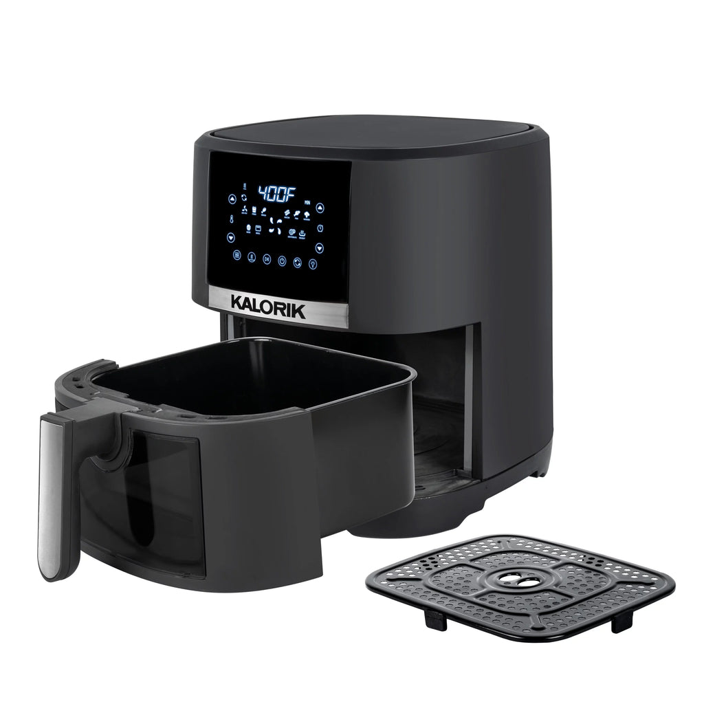 5 Quart Digital Air Fryer with Viewing Window, Black S31466