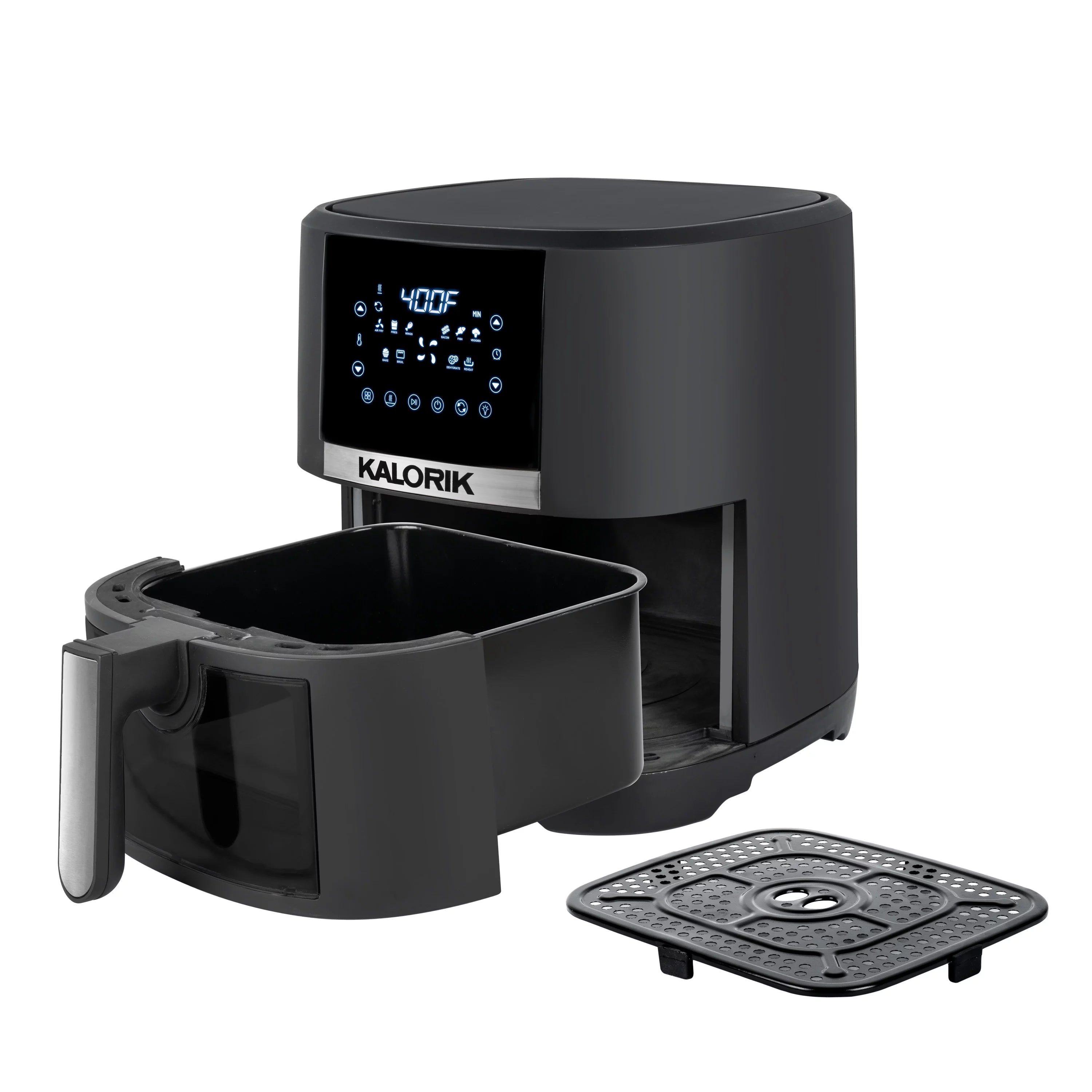 5 Quart Digital Air Fryer with Viewing Window, Black S31466